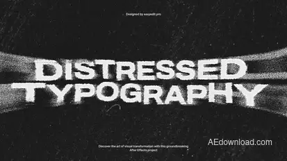 Distressed Typography Titles template preview