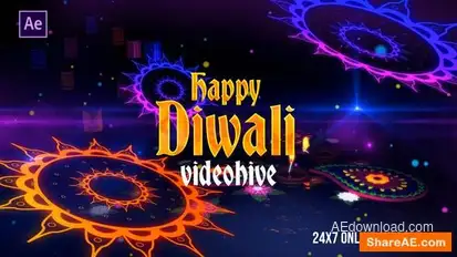 Diwali Celebration Intro Openers template preview