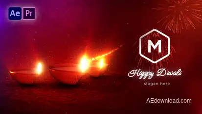 Diwali Festival Logo Reveal Logo Stings template preview