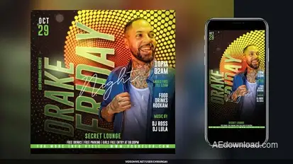 Dj Flyer Stories v23 Openers template preview