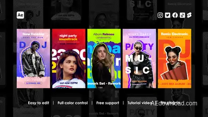 DJ Party Instagram Stories Product Promo template preview