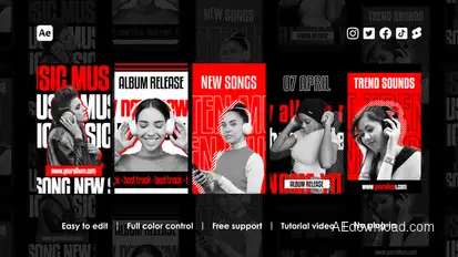 DJ Party Instagram Stories Product Promo template preview