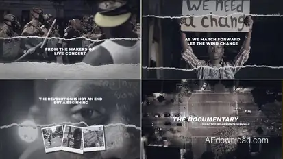 Documentary Aggressive Video Displays template preview