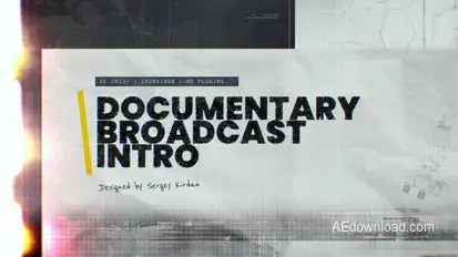 Documentary Broadcast Intro Openers template preview