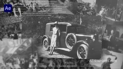 Documentary Historical Vintage Slideshow Video Displays template preview