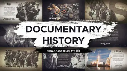 Documentary History | Broadcast Template Kit broadcast-packages template preview