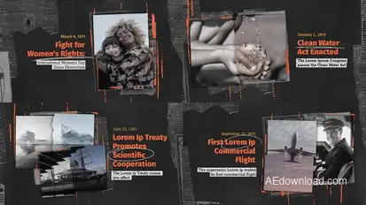 Documentary Slideshow Video Template Titles template preview