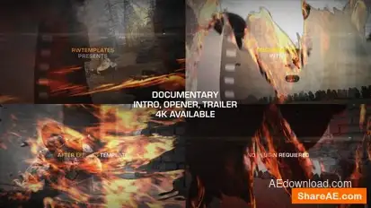 Documentary Trailer Openers template preview