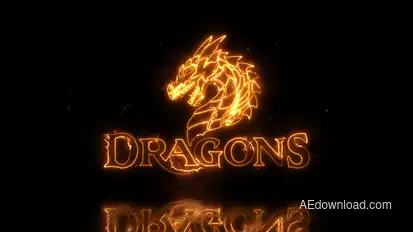 Dragon Fire Logo Logo Stings template preview