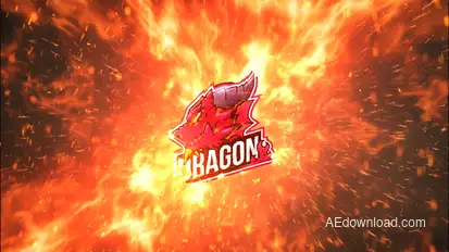 Dragon Fire Logo Reveal Logo Stings template preview