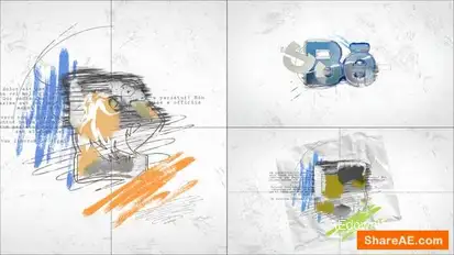 Drawing Logo Reveal Logo Stings template preview