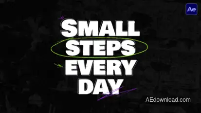 Drawing Text Animation  AE Titles template preview