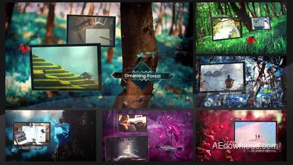 Dreaming Forest Slideshow Video Displays template preview