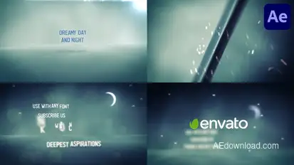 Dreamy Day and Night for After Effects Logo Stings template preview