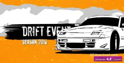 Videohive Drift Show Promo Video Displays template preview