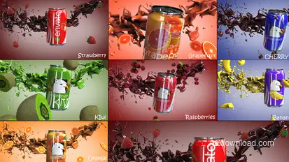 Drink Fruit Product Promo template preview