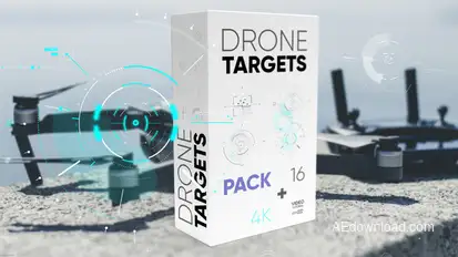 Drone Targets Pack 4K Elements template preview