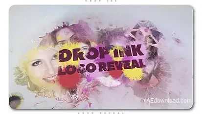 Drop Ink Logo Reveal Logo Stings template preview