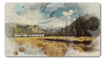 Drop Ink Slideshow Openers template preview