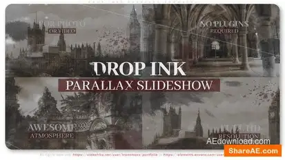 Drop Inks Parallax Showreel Openers template preview