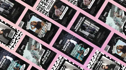 Dropnot Streetwear Typography Stories Product Promo template preview