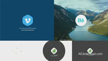 Drops & Burst Logo Logo Stings template preview