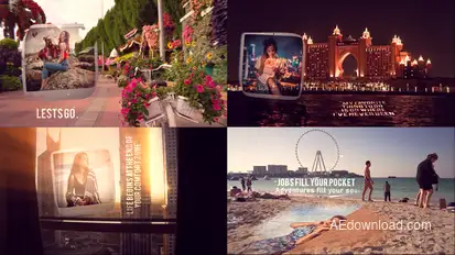 Dubai Travel PhotoSlide Video Displays template preview