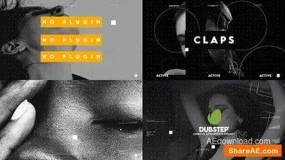 Dubstep Dynamic Logo Openers template preview