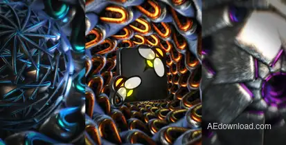 Dubstep Glitch 3D Logo Logo Stings template preview