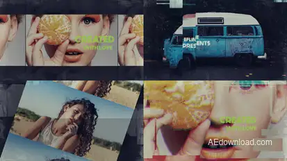 Dubstep Glitch Slideshow Video Displays template preview