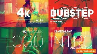 Dubstep Logo Intro Logo Stings template preview