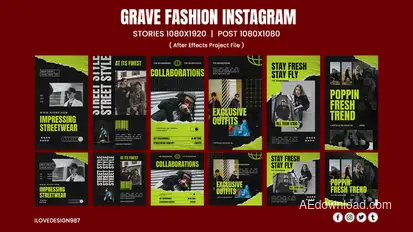 Durio Fashion Instagram Product Promo template preview