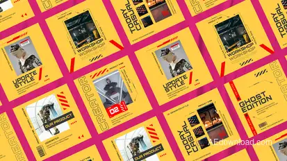 Dusction Product Trend Instagram Posts Product Promo template preview