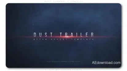 Dust Cinematic Trailer Titles template preview