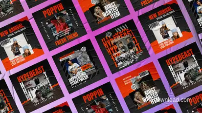 Dust Social Instagram Posts Product Promo template preview