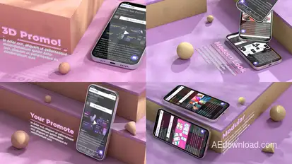 Dynamic 3D promo Product Promo template preview