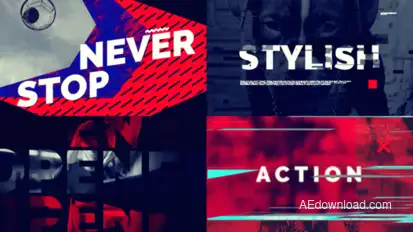 Dynamic Action for After Effects Openers template preview