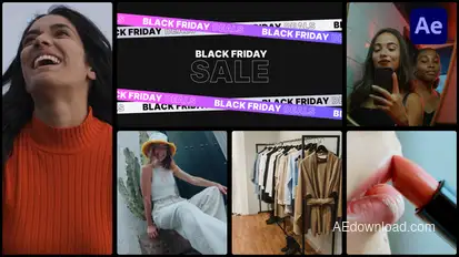 Dynamic Black Friday & Cyber Monday Promo for After Effects Product Promo template preview