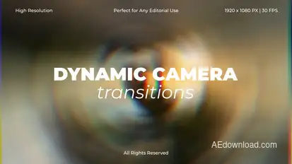 Dynamic Camera Transitions for After Effects Elements template preview