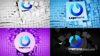 Dynamic Cubes Logo Reveal Bundle Logo Stings template preview
