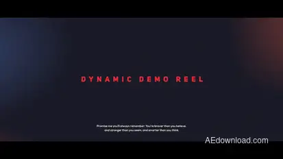 Dynamic Demo Reel Video Displays template preview