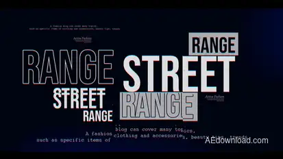 Dynamic Fashion Vlog broadcast-packages template preview