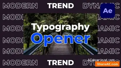 Dynamic Fast Typography Opener Openers template preview