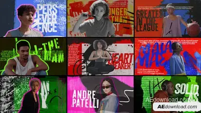 Dynamic Freeze Frame Street Promo Elements template preview