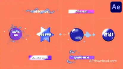 Dynamic FX Titles for After Effects Titles template preview