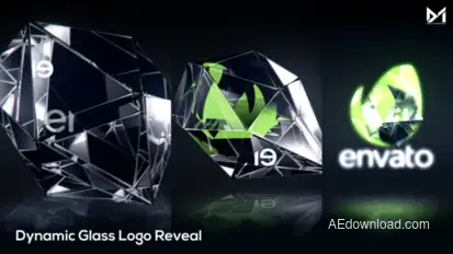 Glass Logo Reveal Logo Stings template preview