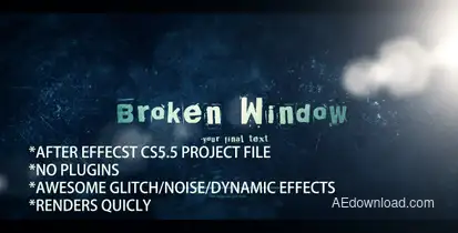 Dynamic Glitch & Noise Logo Opener  Openers template preview