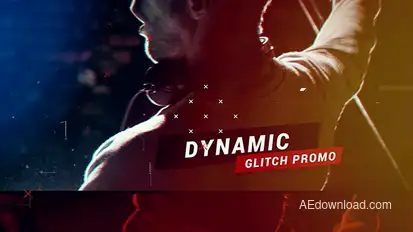 Dynamic Glitch Promo Openers template preview
