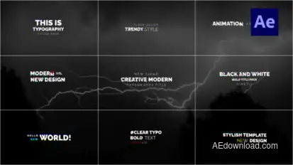 Dynamic Glitch Titles And Text Animation / Ae Titles template preview