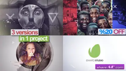 Videohive Dynamic Intro Pack 3 in 1 Openers template preview